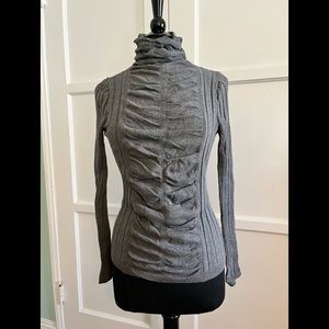 Gray Ribbed Turtleneck Size XL